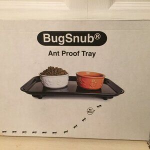 BugSnub Ant Proof Tray - Waterless Moat Free Cat and Dog Food Tray